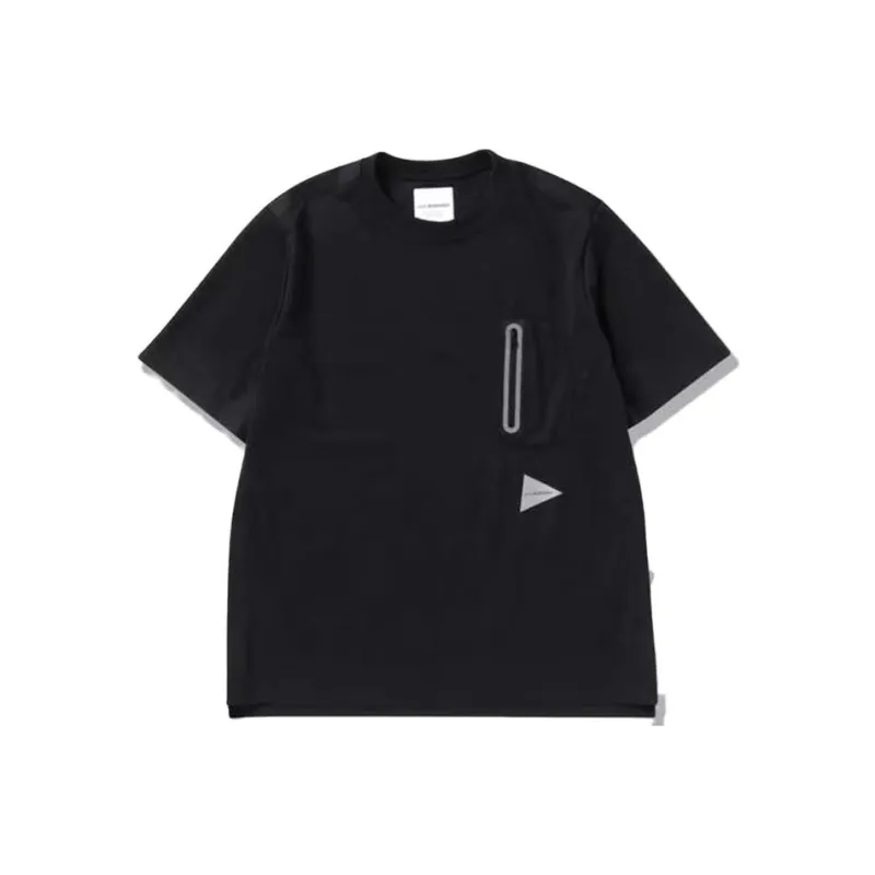 And Wander Logo print Short sleeved T shirt-0