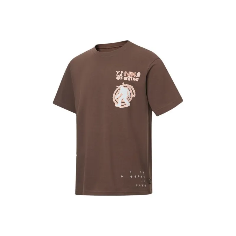 LiNing T-Shirt Unisex Earth Brown-0