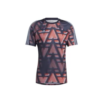 Adidas T-Shirts Men Blue Red