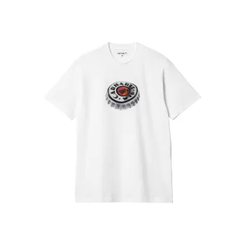 Carhartt WIP SS24 S/S Bottle Cap T Shirt T Shirt Men's White