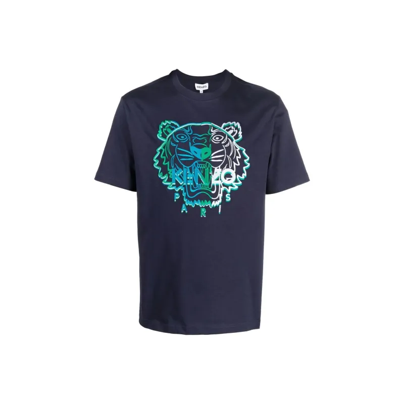 KENZO Classic Tiger Head FW22 T Shirt Men's Blue-0