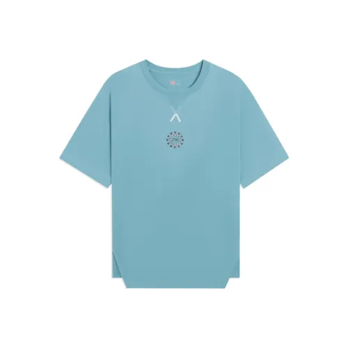 LiNing T Shirts Unisex Ocean Blue