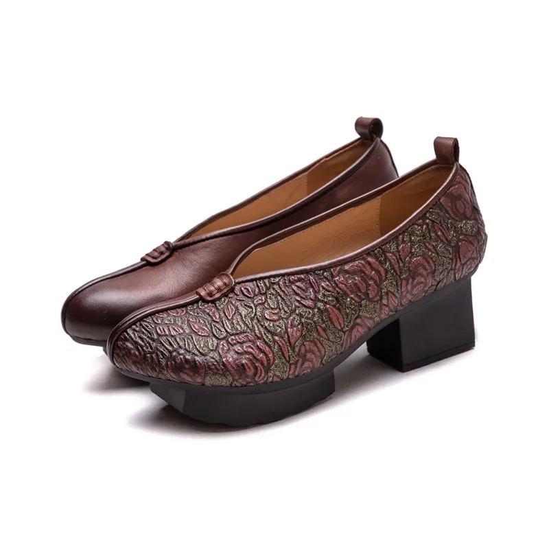 Jay Chunky Heel High Heels 5CM Women's-2