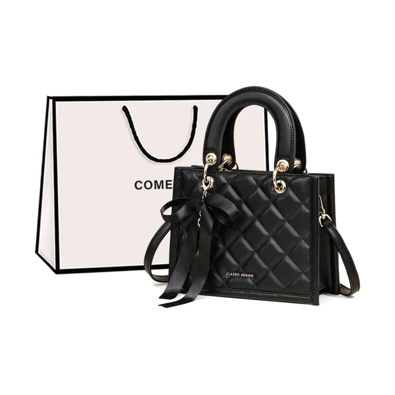 COMELY Cow Leather Handbag Shoulder Bag Crossbody Bag Regular Women's Athenian Black-0