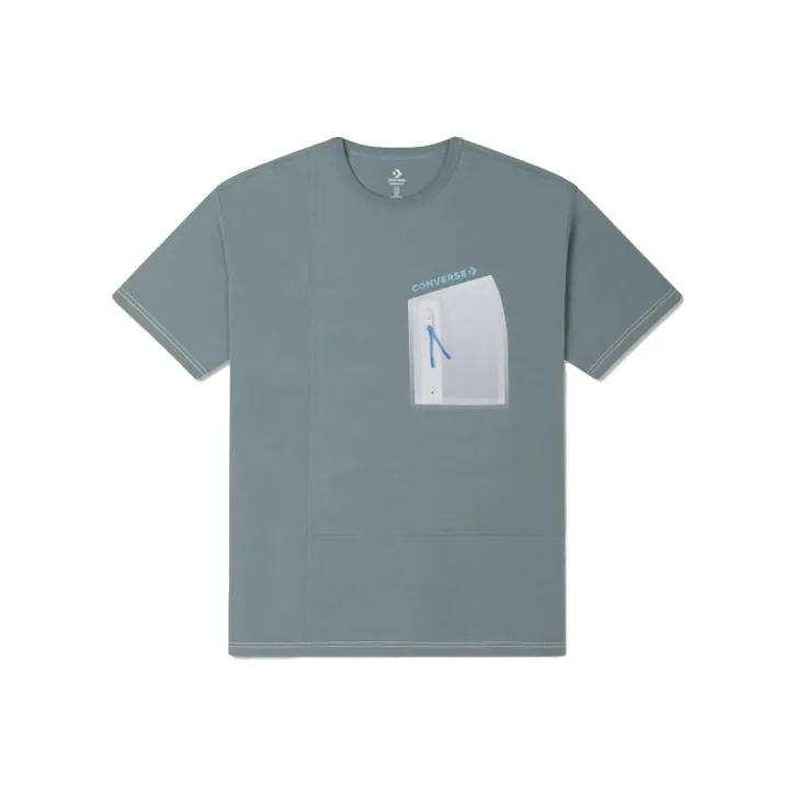 Converse Showcasing Series SS23 T Shirts Unisex Gray Green-0