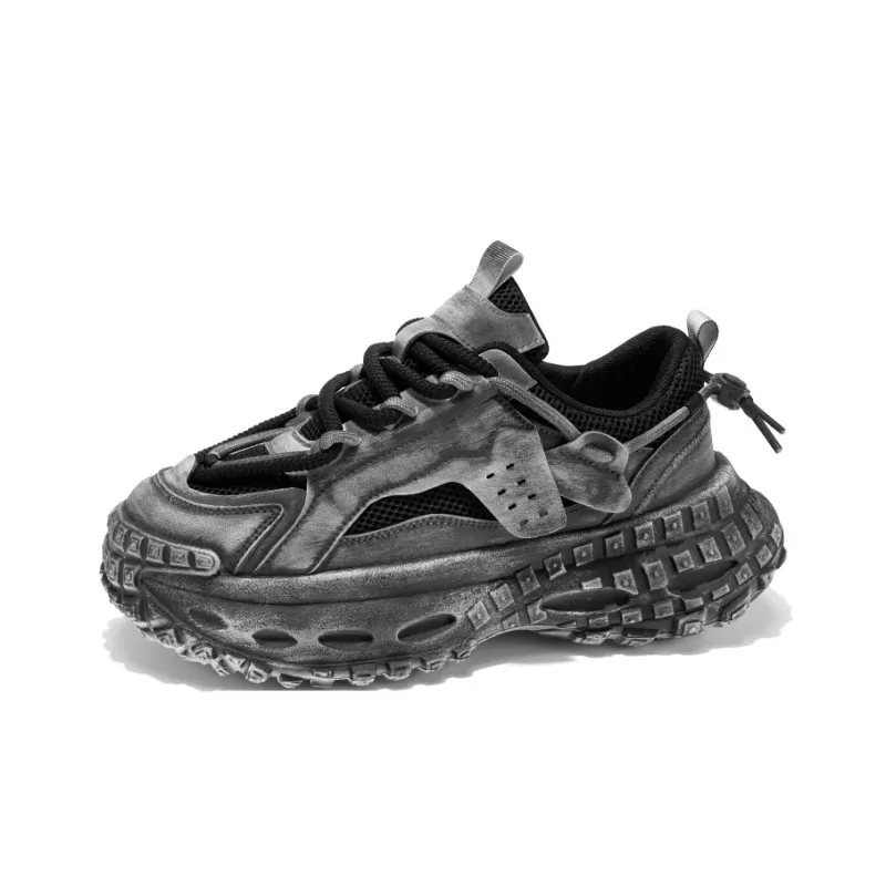 HACKBUTEER Low Top Chunky Sneakers Men's-2
