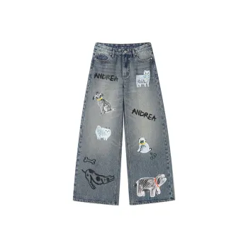 ANDREA MARTIN Jeans Women's Gray Blue