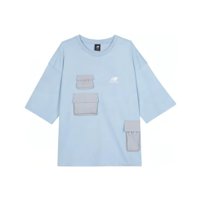 New Balance T Shirts Men Carolina Blue-0