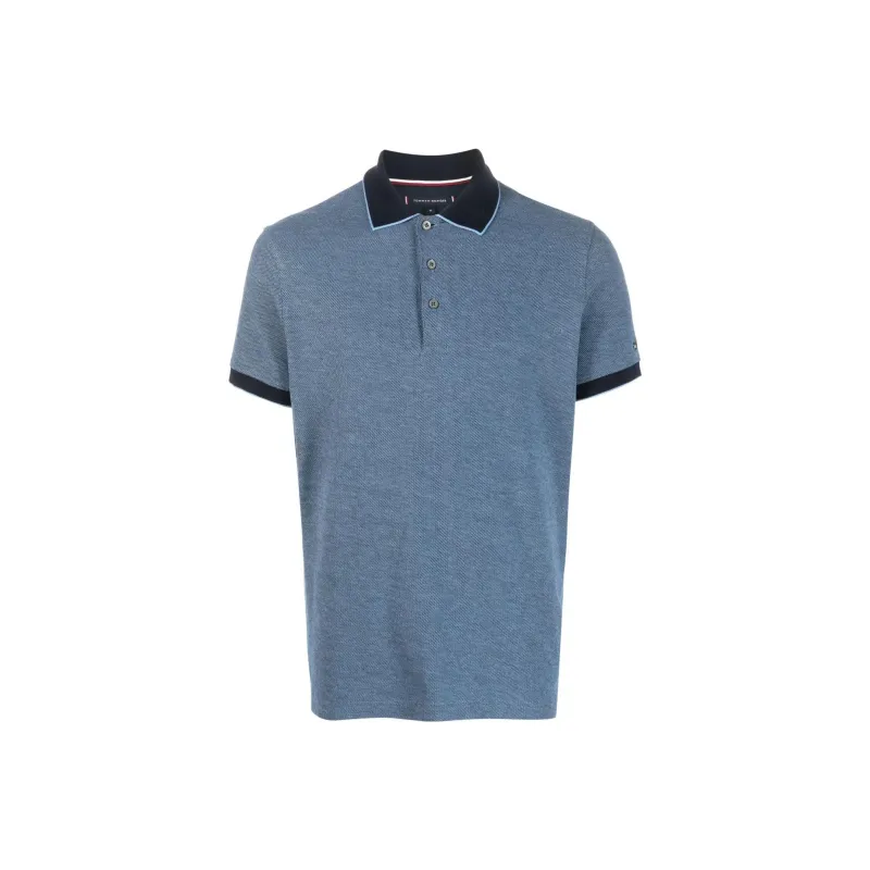 Tommy Hilfiger Logo patch Cotton Polo Shirt-0