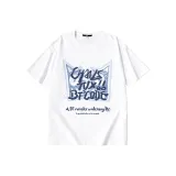 White with Blue Print