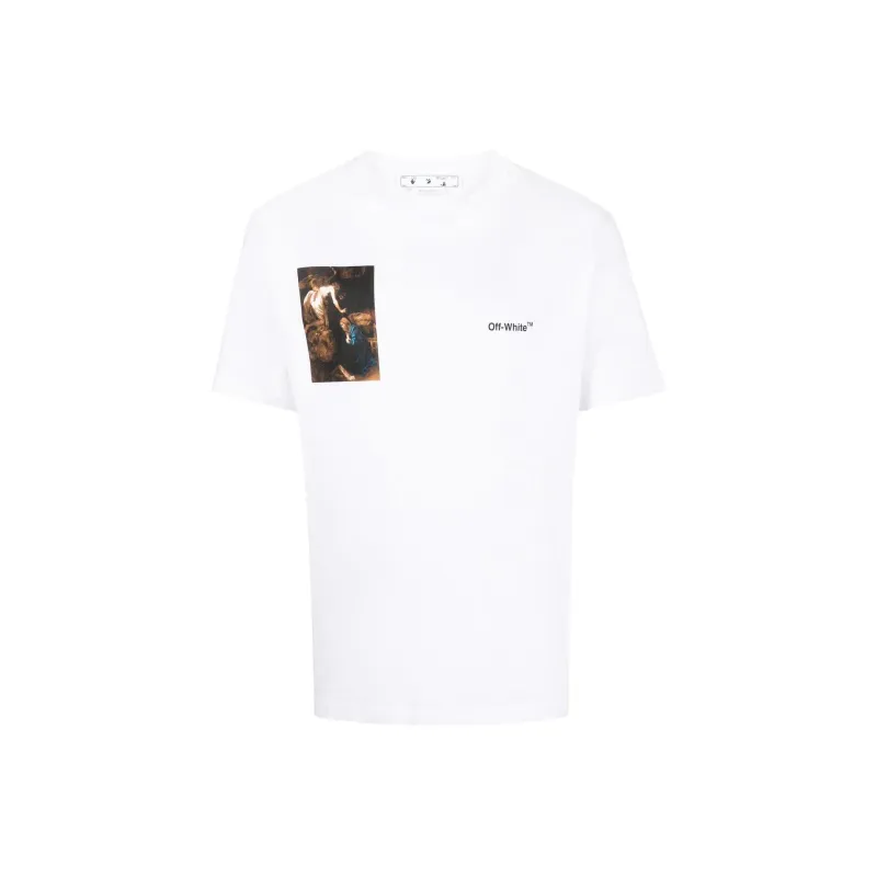 OFF WHITE Caravag Lute Slim S/S Tee-0