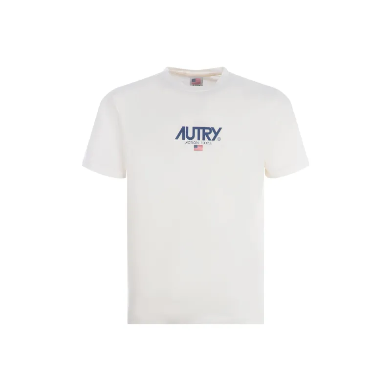 AUTRY Logo Printed Crewneck T-Shirt-0