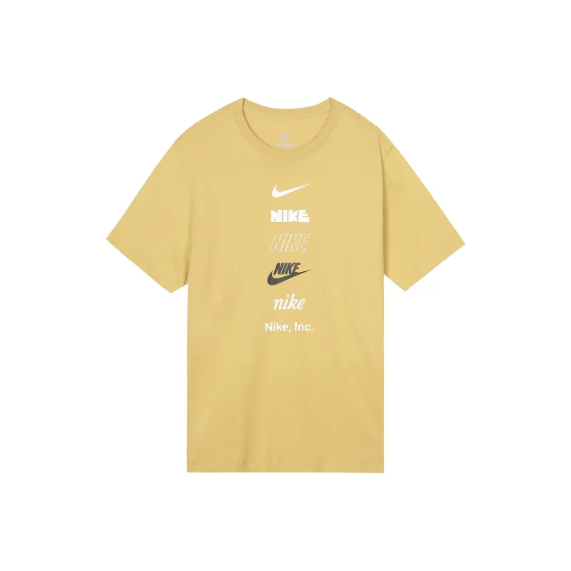 Nike T Shirts Men Yellow-0