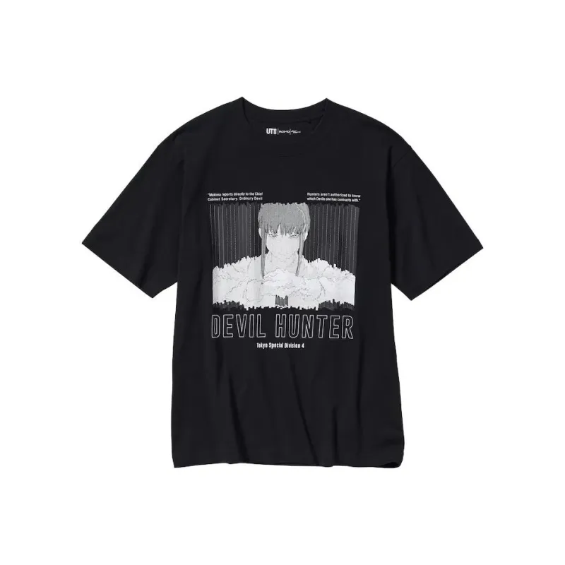 UNIQLO X Chainsaw Man Co branded Series T Shirts Unisex Black-0