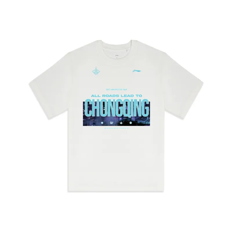 LiNing Basketball Collection T Shirt Unisex Ivory-0