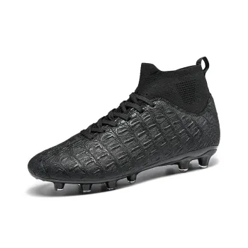 QIUTEXIONG FG Firm Ground Soft Ground, Natural Ground Shock Absorbers With Slip Resistant Features Soccer Shoes Unisex