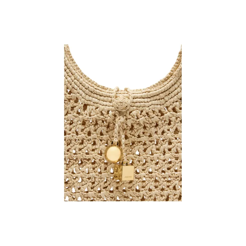 Jacquemus Raffia Handbag Women's Natural-4