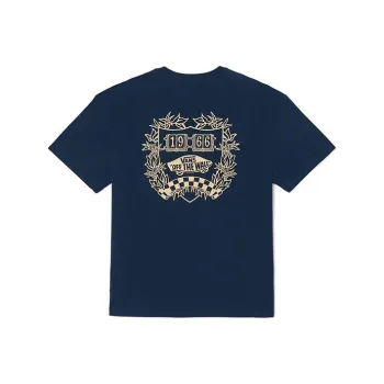 Vans Drop Shoulder Sleeve T-Shirt Unisex Dark Blue