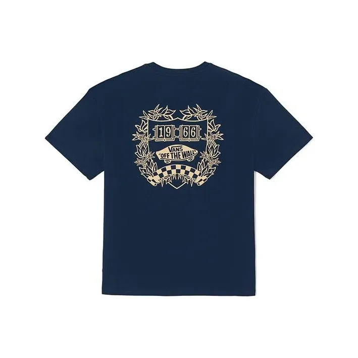 Vans Drop Shoulder Sleeve T-Shirt Unisex Dark Blue-0