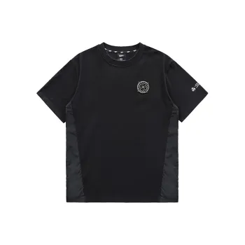 VIP Dart Embroidery Badge Short Sleeved T Shirts Unisex Black