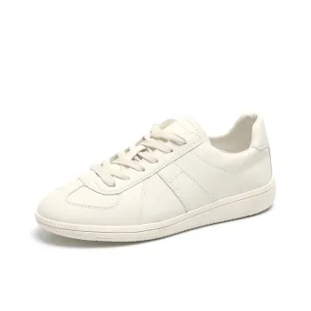 O.L German Army Trainers Low Top Skateboard Shoes Women's White