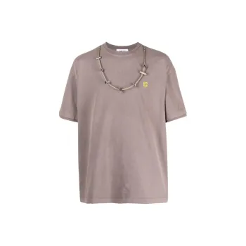 AMBUSH Necklace Embellished Crewneck T Shirt