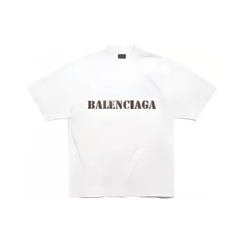 Balenciaga SS24 T Shirt Loose Fit Style Men's White
