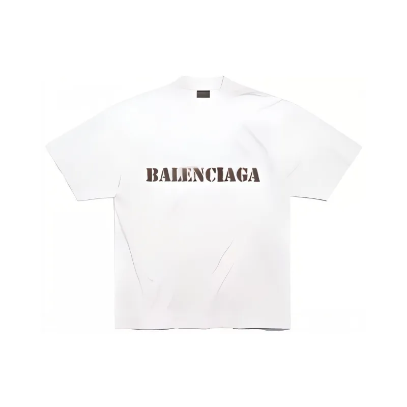 Balenciaga SS24 T Shirt Loose Fit Style Men's White-0