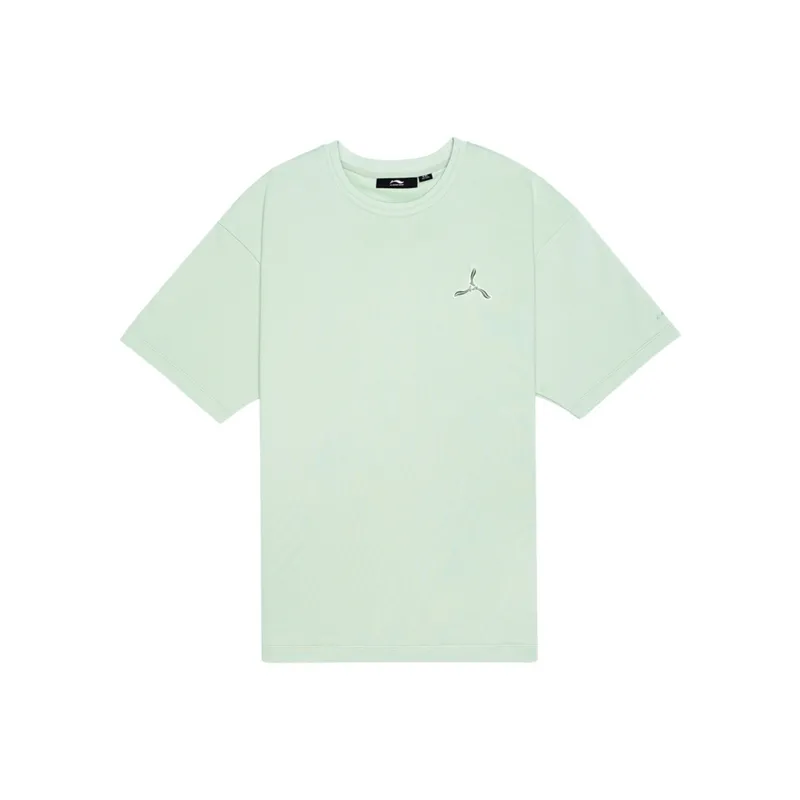 LI NING 1990 Classic Collection T Shirt Men's Frost Floral Green-0