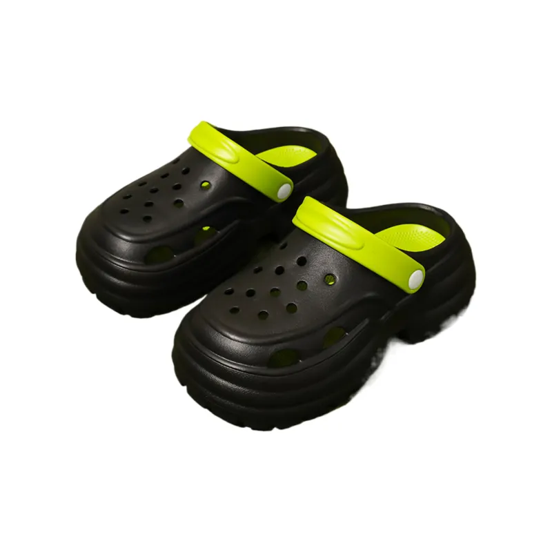 Gentle Welcome Platform Slippers Fashion Height Increasing Closed Toe Slip Resistant Reversible Slippers-5