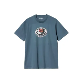 Carhartt WIP Bottle Cap T Shirt T Shirt Men's Marine Blue