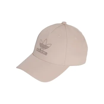 Adidas Polyester, Recycled Polyester Plain Weave Fabric Baseball Caps Unisex Taupe