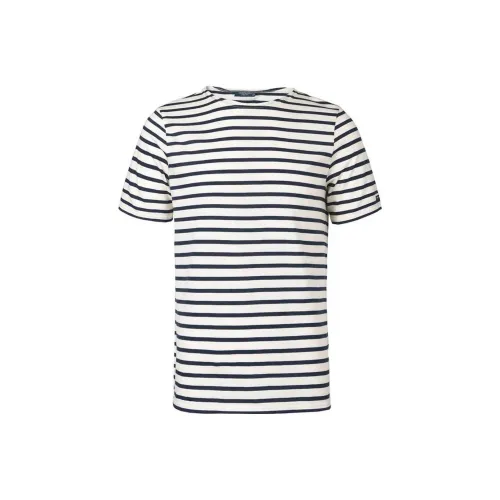 SAINT JAMES Striped Crewneck T Shirt