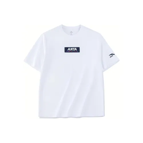 Anta Life Collection T Shirt Unisex Snowflake White