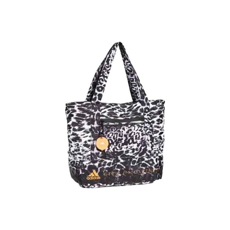 Adidas Polyester Tote Bag, Shopping Bag, Handbag Women's Black White-0