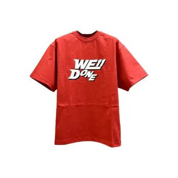 WE11DONE T Shirts Men Red
