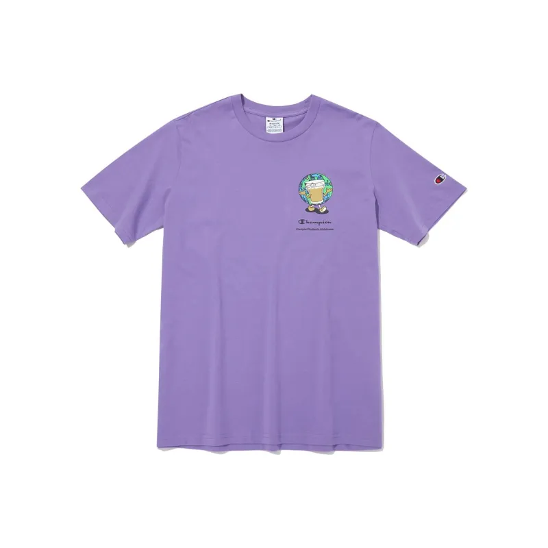 Champion T-Shirt Unisex Light Purple-0