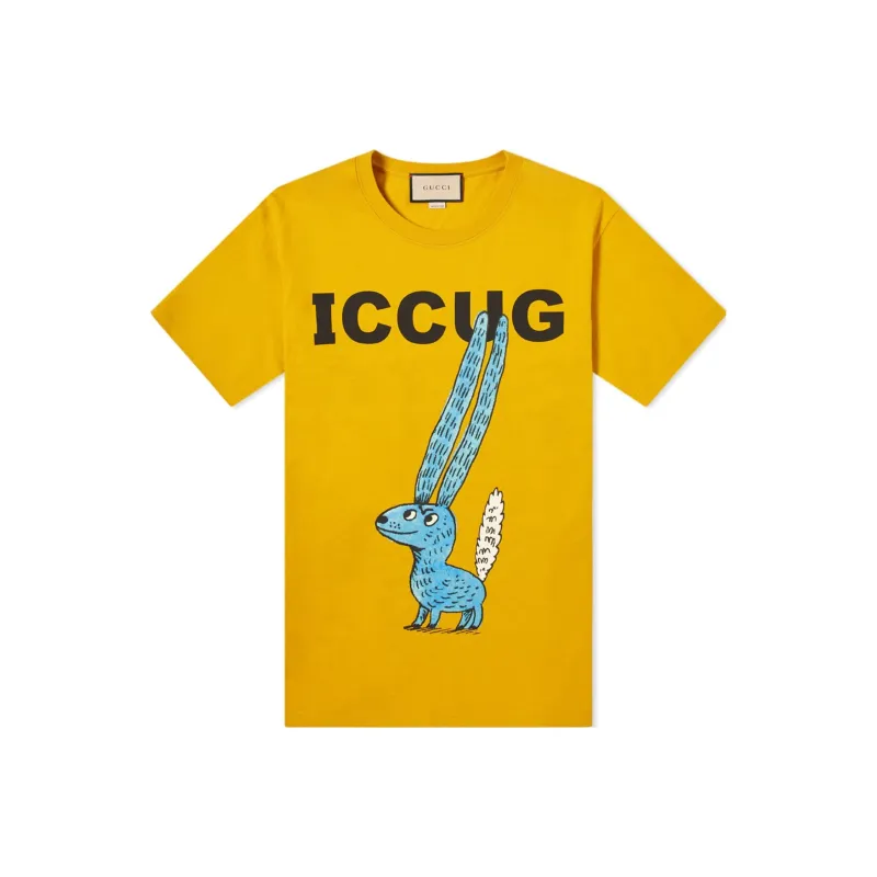 GUCCI T Shirts Men Yellow-0