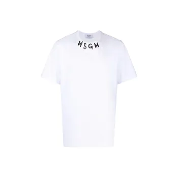 MSGM Logo-print Cotton T-shirt