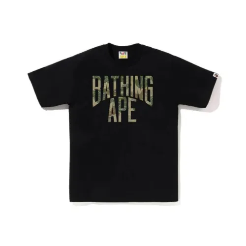 A BATHING APE Layered Line Camo Nyc Logo Tee