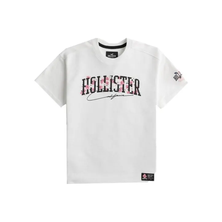 Hollister T-Shirts Unisex White-0