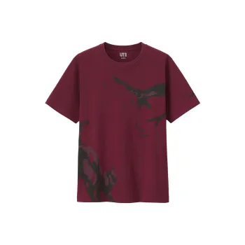 UNIQLO T-Shirts Unisex Maroon