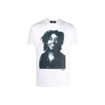 DSQUARED 2 Bob Marley Quote T shirt