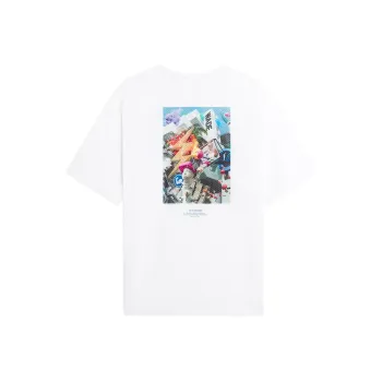 LiNing T Shirt Unisex Standard White Multicolor Edition