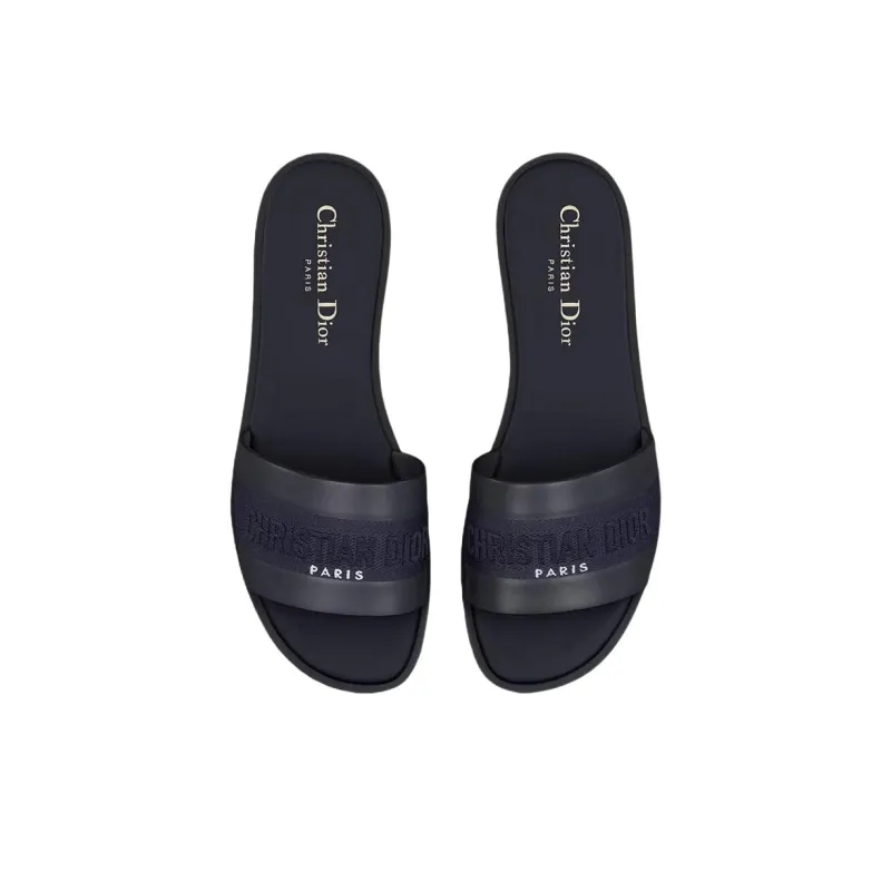 DIOR Dway Abrasion Resistant Slide Slippers Women's Dark Blue-3