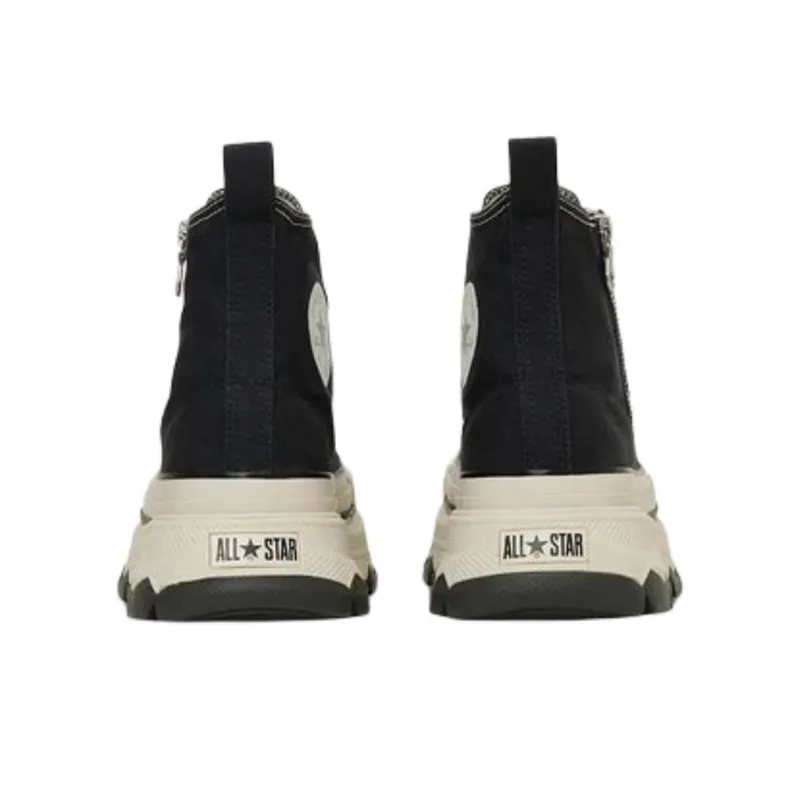 Converse All Star Trekwave Abrasion Resistant Height Increasing High Top Canvas Shoes Unisex Black-4