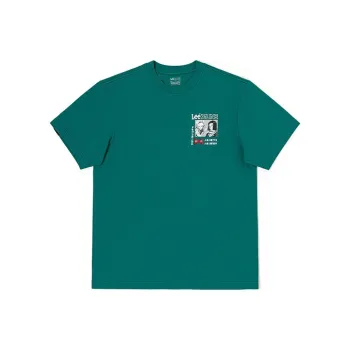 Lee x LONGZHU LIANMINGKUAN SS23 T Shirt Men's Turquoise