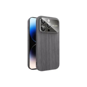 Koman TPU Material Large Window Skin Like Wood Grain Phone Cases Compatible With Apple IPhone 12/13/14/15/16/Pro/Mac