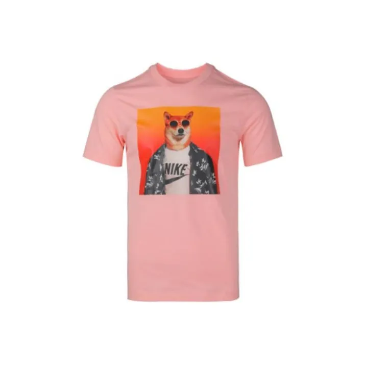 Nike T Shirts Men Pink-0
