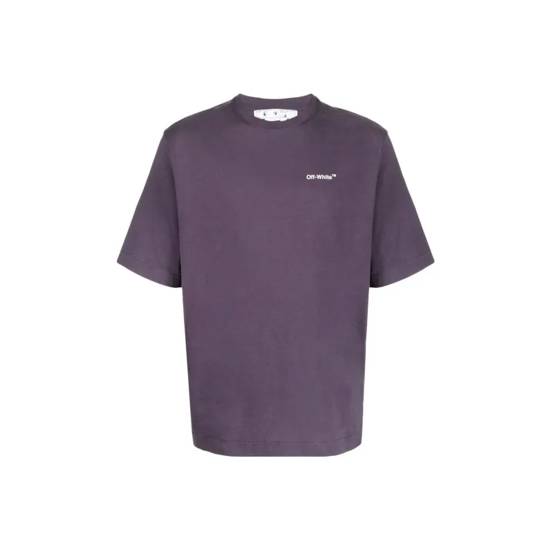 OFF WHITE FW22 T Shirts Men Purple-0